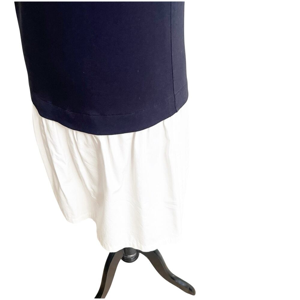 Theory Colorblock Drop Waist Dress Size Navy White Size Small Nautical - Picture 4 of 13